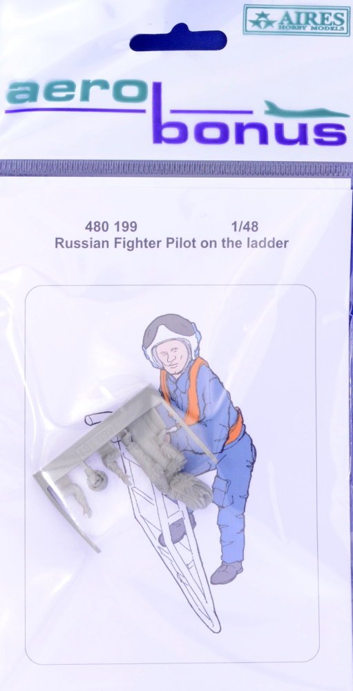 1/48 Russian Fighter Pilot on the ladder
