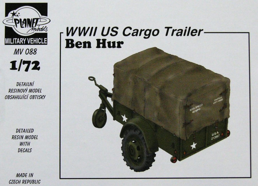 1/72 US Cargo Trailer 'Ben Hur'  WWII