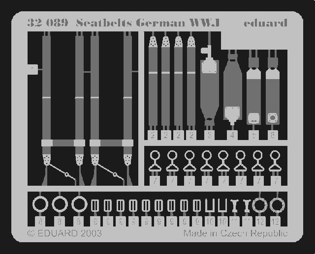 SET Seatbelts German WWI (1/32)