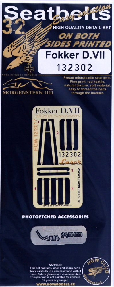 1/32 Seatbelts Fokker D.VII (2 sided)