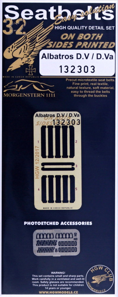 1/32 Seatbelts Albatros D.V / D.Va (2 sided)