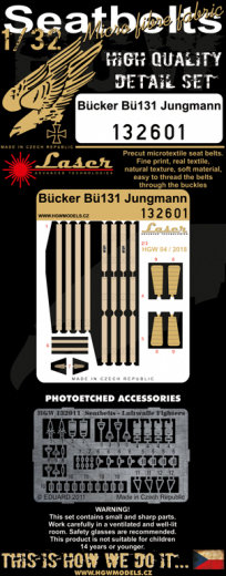 1/32 Seatbelts Bücker Bü131 Jungmann (laser)