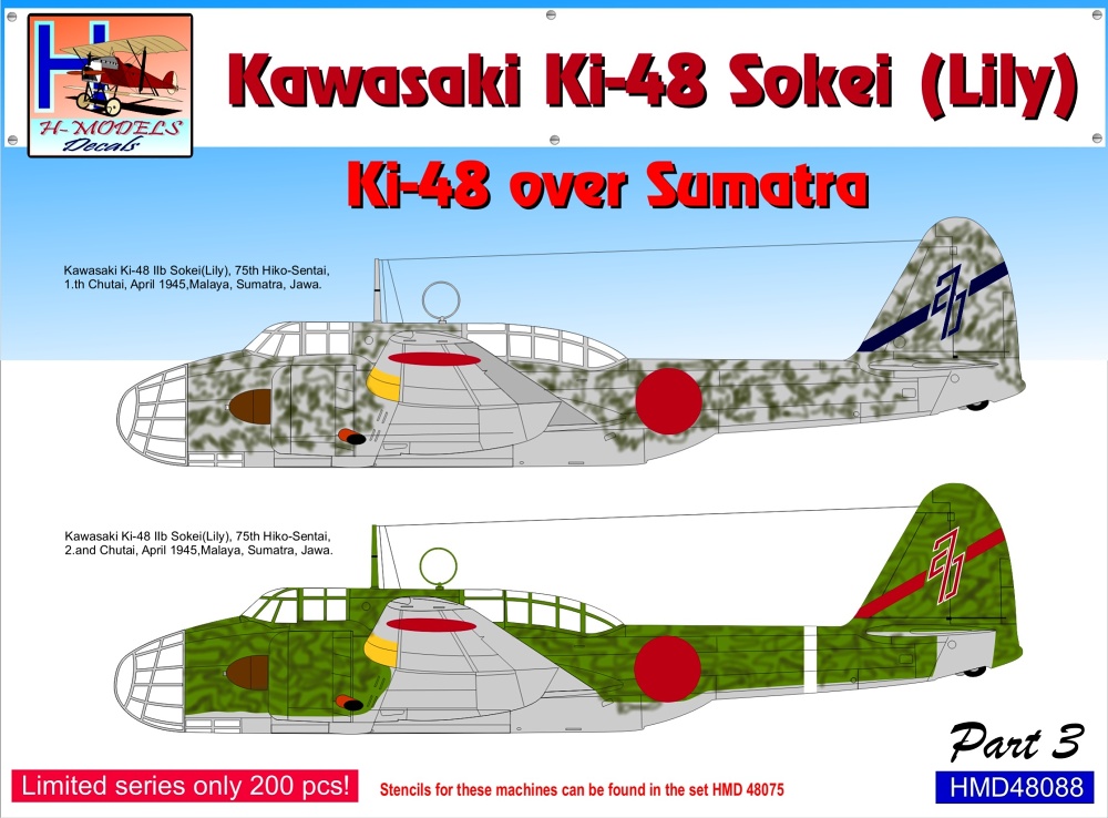 1/48 Decals Ki-48 Sokei (Lily) over Sumatra Part 3