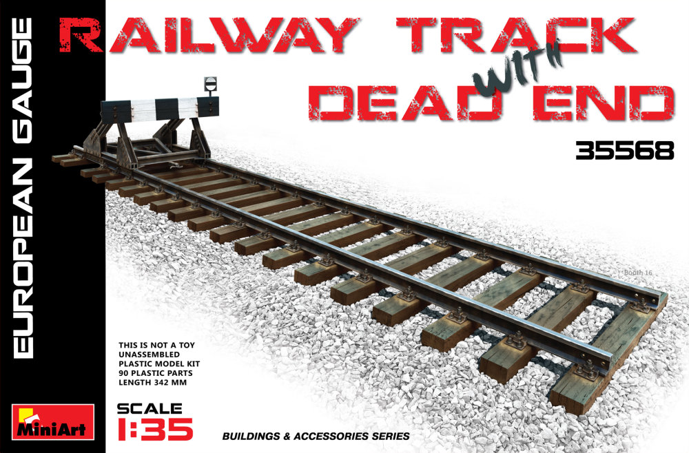1/35 Railway Track & Dead End (European Gauge)