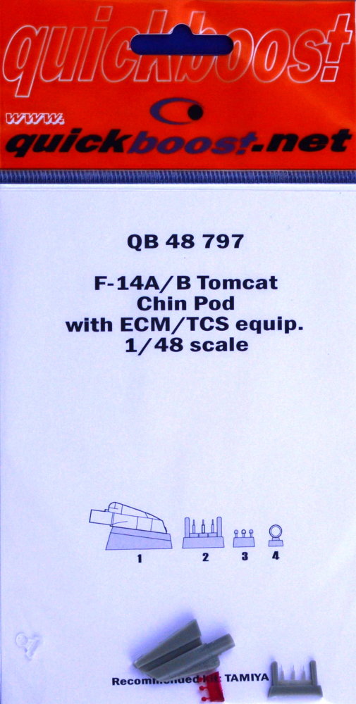 1/48 F-14A/B Tomcat chin pod w/ ECM/TCS equip(TAM)