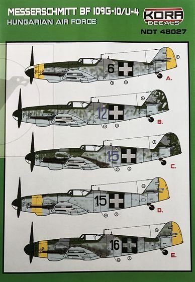 1/48 Decals Bf 109G-10/U-4 Hungarian AF