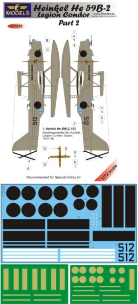 1/72 Decals He 59B-2 Legion Condor&masks - part 2
