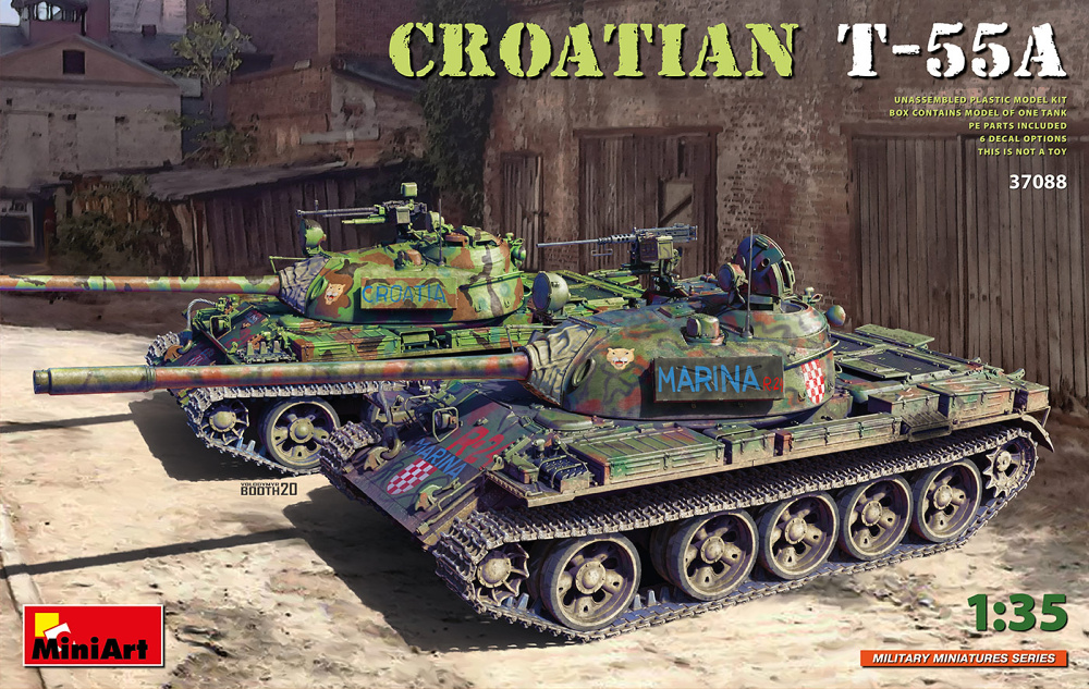 1/35 T-55A Croatian (incl. PE, 6x camo)