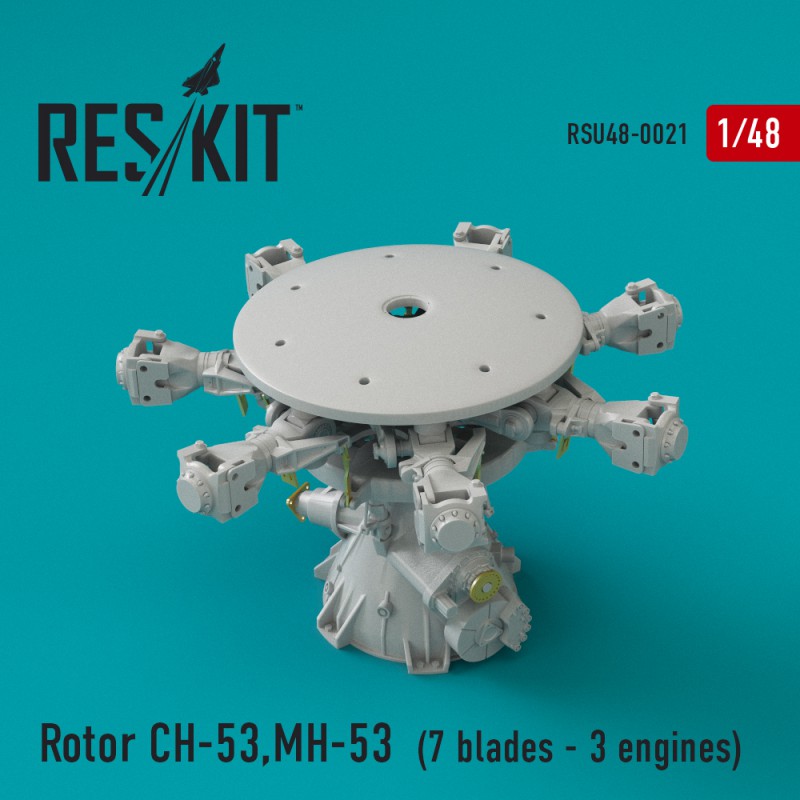 1/48 Rotor CH-53, MH-53E - 7 blades,3 engines