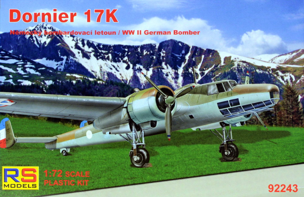 1/72 Dornier Do 17K German WWII Bomber (4x camo)