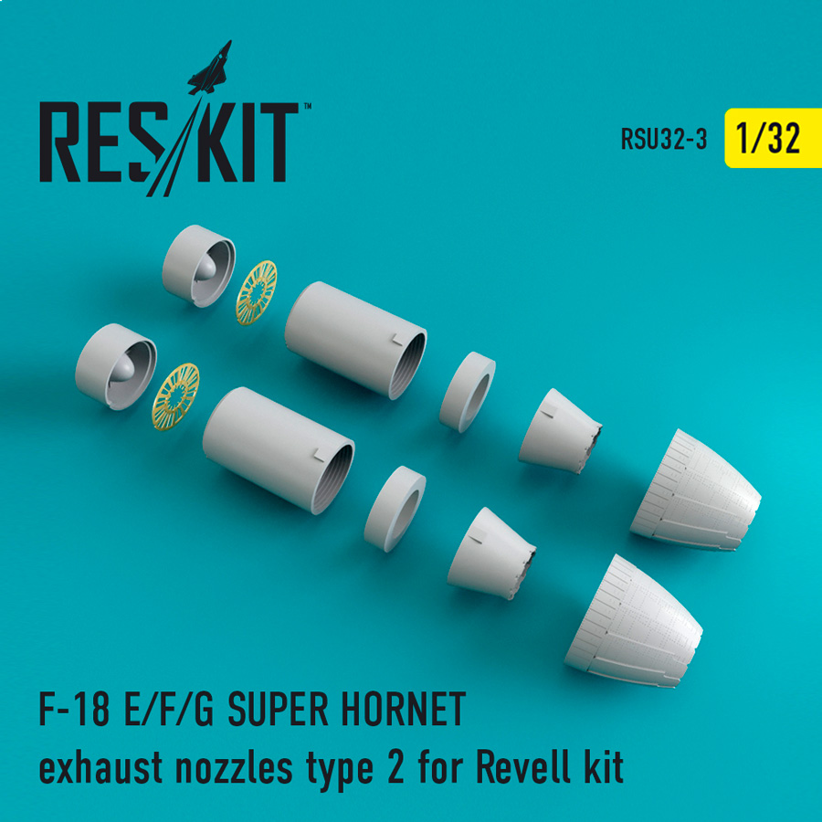 1/32 F-18 SUPER HORNET Type 2 exh.nozzles (REV)