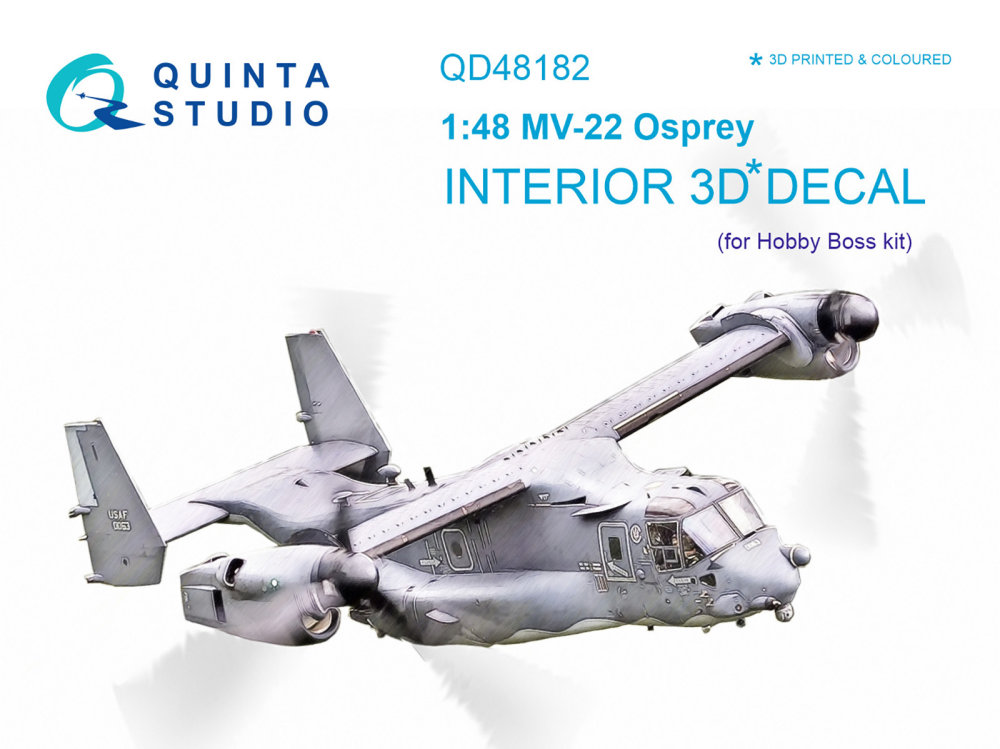 1/48 MV-22 Osprey 3D-Print & col.Interior (HOBBYB)