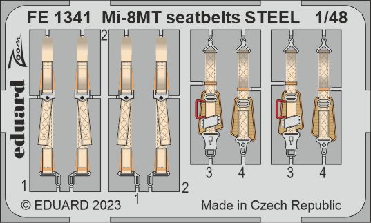 1/48 Mi-8MT seatbelts STEEL (ZVE)