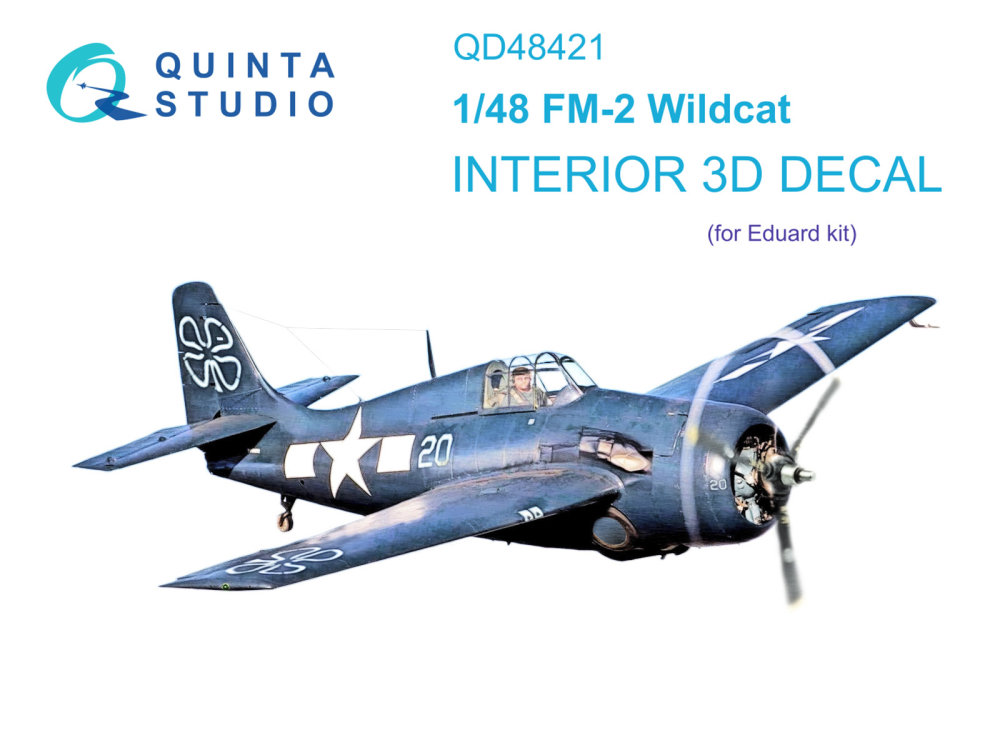 1/48 FM-2 Wildcat 3D-Print.&col.Interior (EDU)