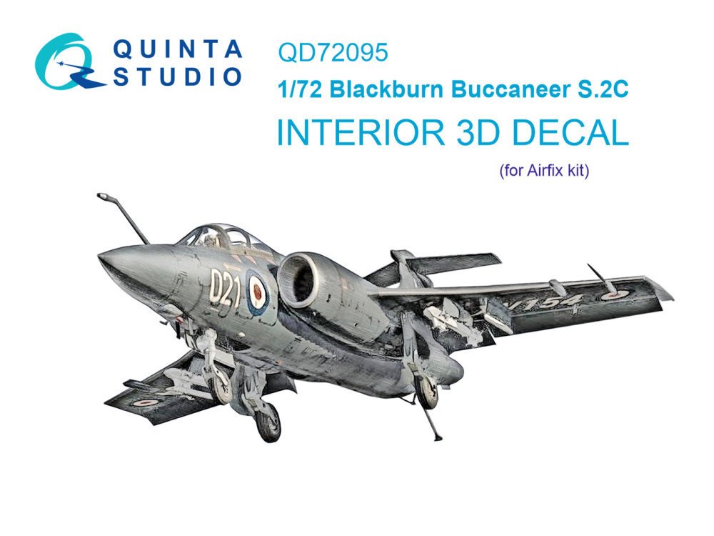 1/72 Blackburn Buccanneer S.2C 3D-Print.&col.Int.