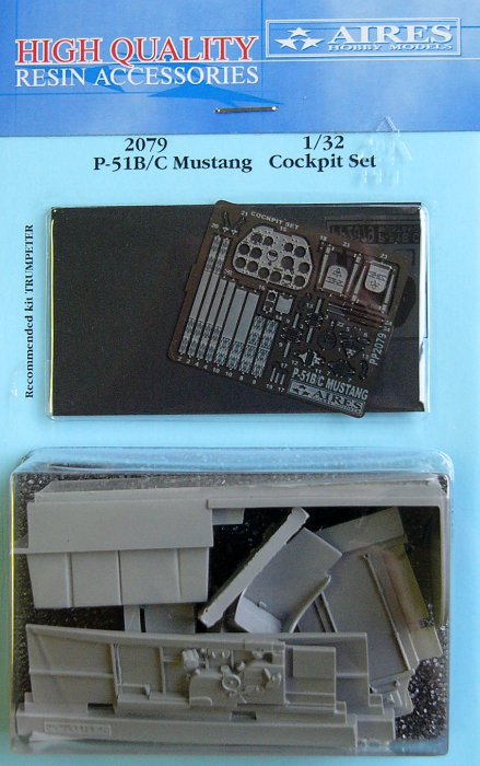 1/32 P-51B/C Mustang cockpit set  (TRUMP)