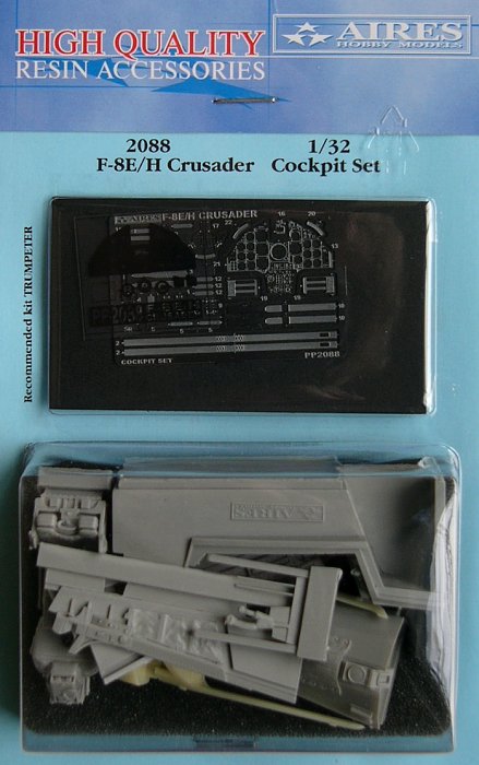 1/32 F-8E/H Crusader cockpit set  (TRUMP)