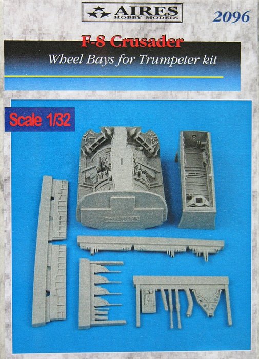 1/32 F-8 Crusader wheel bay  (TRUMP)