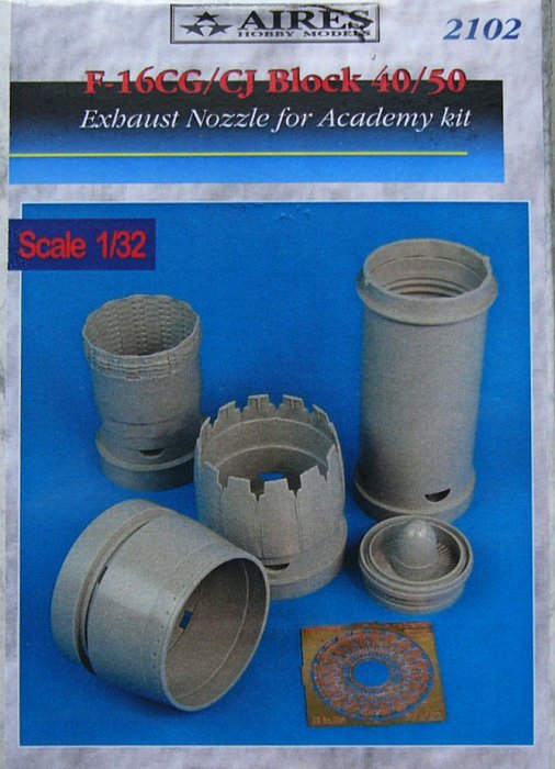 1/32 F-16CG/CJ Block 40/50 exhaust nozzles (ACAD)