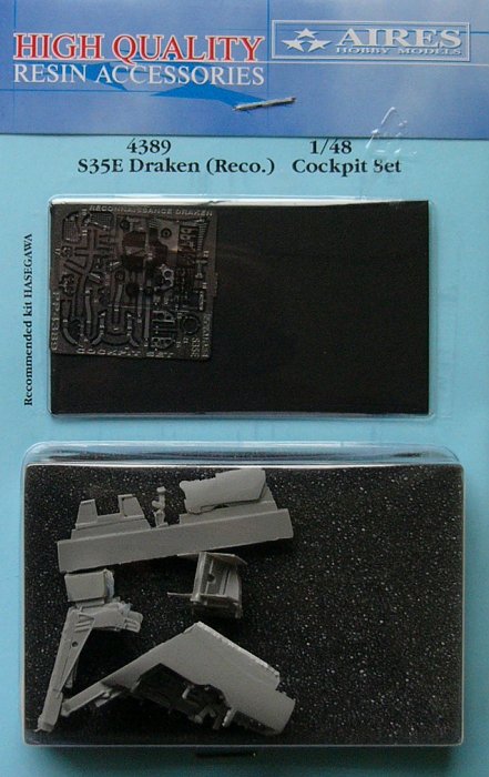 1/48 S35E Draken (Recon.) cockpit set (HAS)