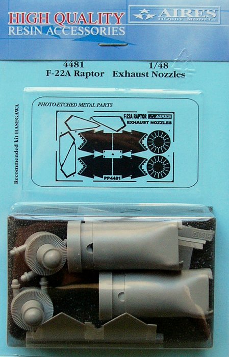 1/48 F/A-22 Raptor exhaust nozzles - closed (HAS)