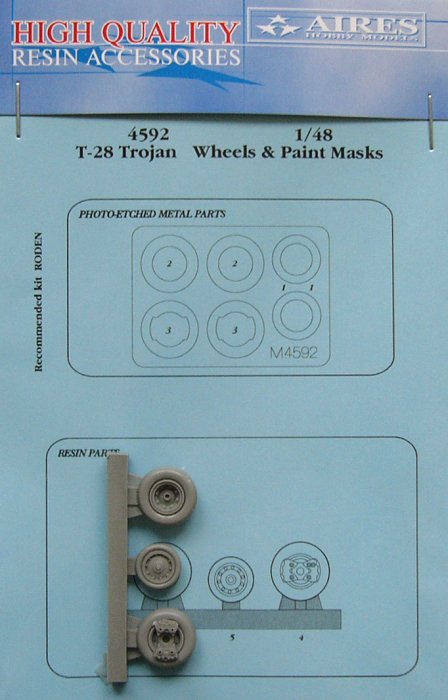 1/48 T-28 Trojan wheels&paint masks (RDN)