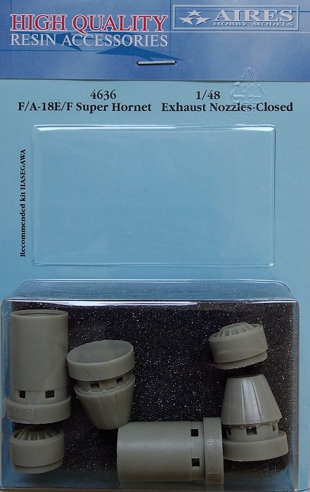 1/48 F/A-18E/F Sup.Hornet exh.nozzles closed (HAS)