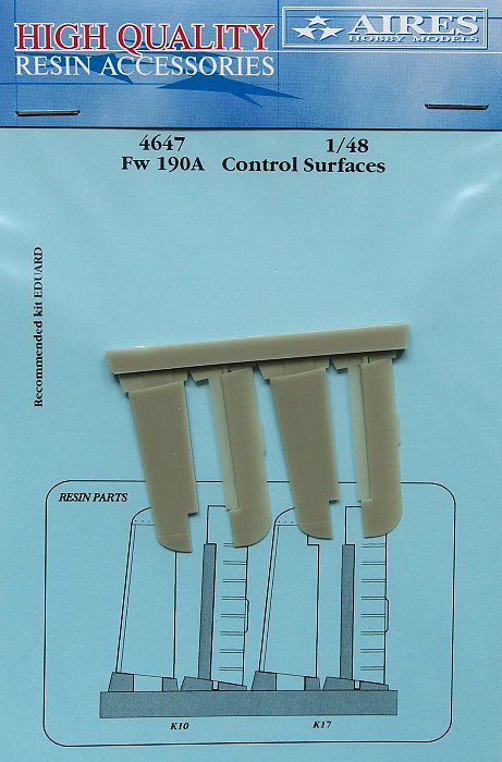 1/48 Fw 190A control surfaces (EDU)