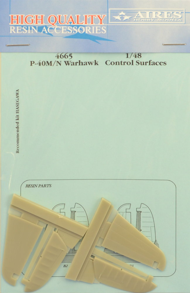 1/48 P-40M/N Warhawk control surfaces (HAS)