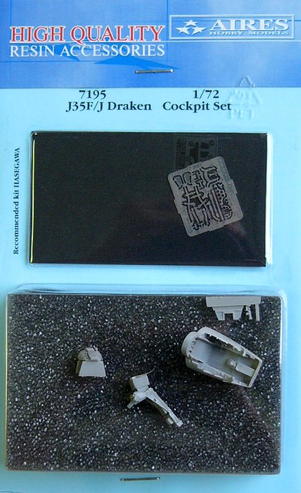 1/72 J35F/J Draken cockpit set  (HAS)