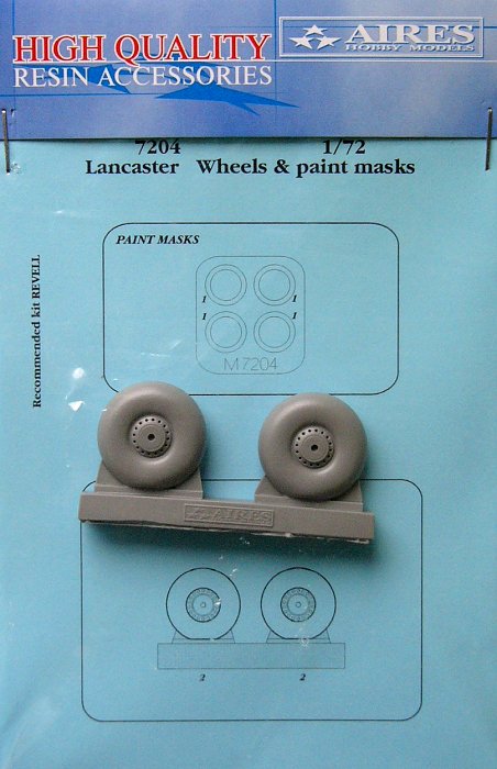 1/72 Lancester wheels & paint masks  (REV)