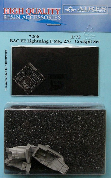 1/72 BAC EE Lightning F Mk. 2/6 cockpit set (TRUM)