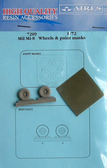 1/72 Mil Mi-8 wheels & paint masks