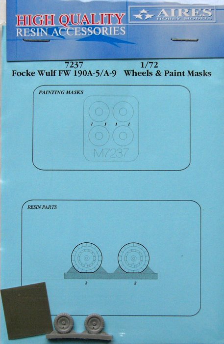 1/72 Fw 190A-5/A-9 wheels & paint masks