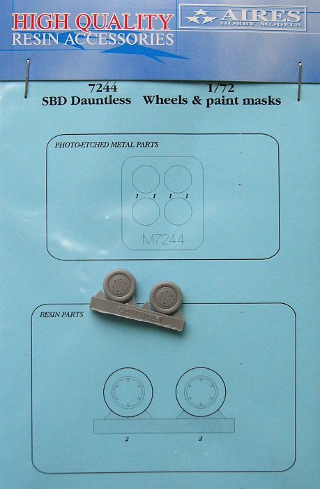 1/72 SBD Dauntless wheel & paint masks