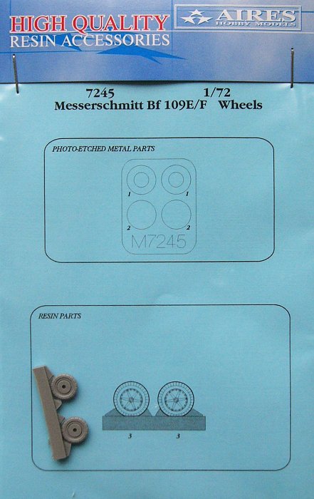 1/72 Bf 109E/F wheels