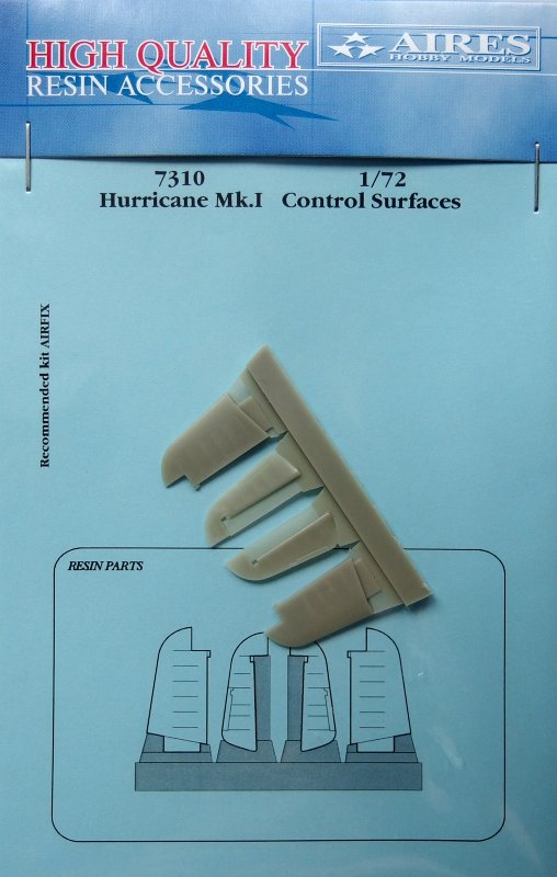 1/72 Hurricane Mk.I control surfaces (AIRFIX)