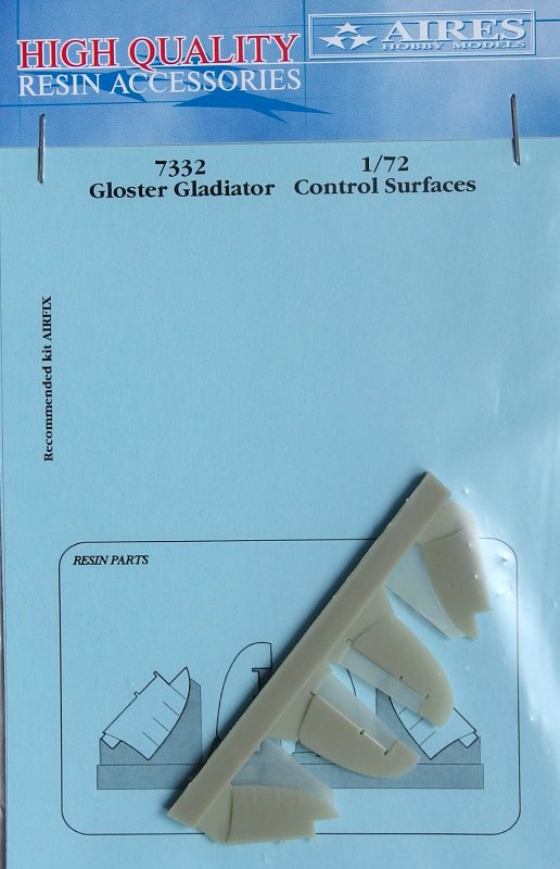 1/72 Gloster Gladiator control surfaces (AIRF)