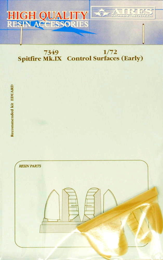 1/72 Spitfire Mk.IX control surfaces - early (EDU)