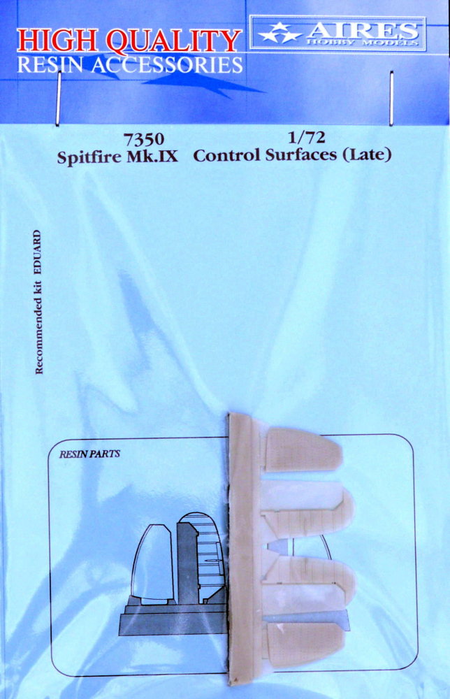 1/72 Spitfire Mk.IX control surfaces - late (EDU)