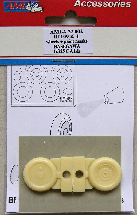 1/32 Bf 109 K-4 wheels & paint masks (HAS)