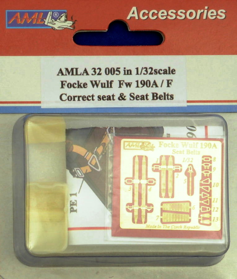 1/32 Fw 190A/F - correct seat & seatbelts