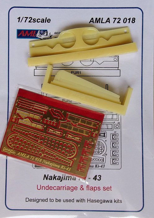 1/72 Nakajima Ki-43 Undercarriage&flaps set (HAS)