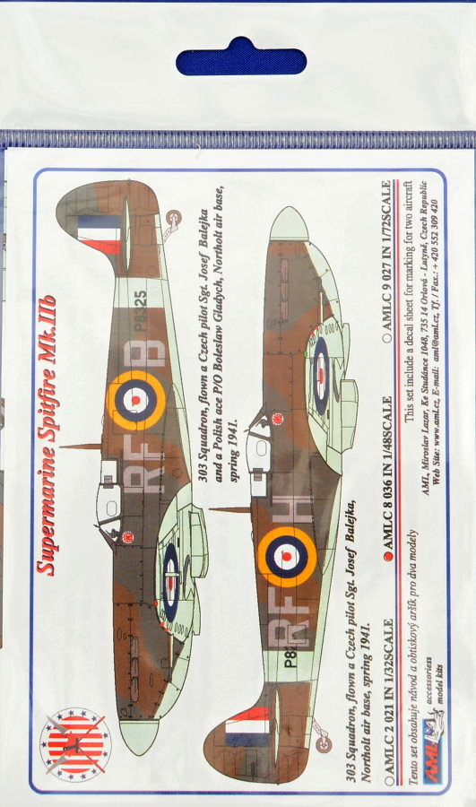 1/48 Decals Supermarine Spitfire Mk.IIb