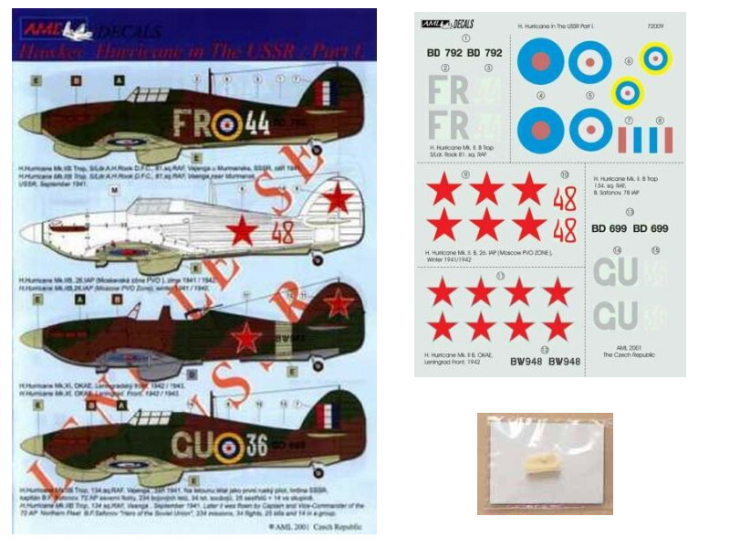 1/72 Decals H.Hurricane I,II