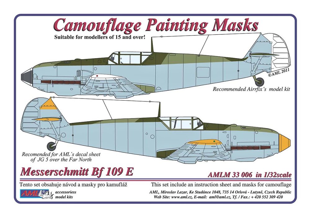 1/32 Mask Messerschmitt Bf 109E