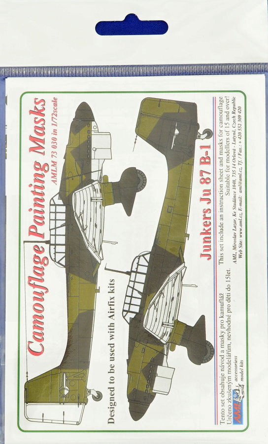 1/72 Camouflage masks Junkers Ju-87 B-1 (AIRF)