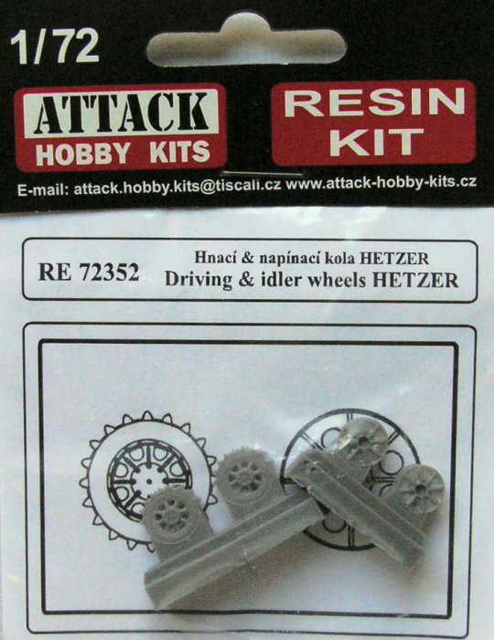 1/72 Driving & idler wheels HETZER No.: 2