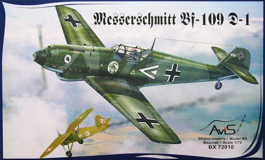 1/72 Messerschmitt Bf 109 D-1 WWII German Fighter