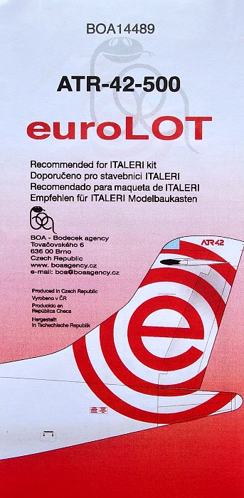 1/144 Decals ATR-42-500 EUROLOT (ITAL)